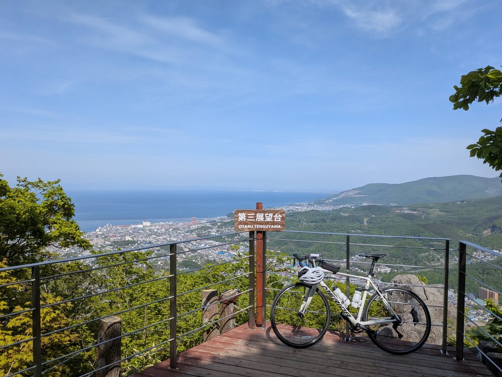 小樽の天狗山を走ったときの写真